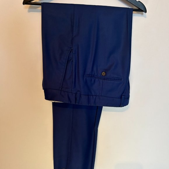 TRENDY Royal Blue SELECTED SUIT 46R / 38 - Picture 2 of 3